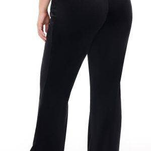 Plus-Size OG Big Bling Velour Track Pants