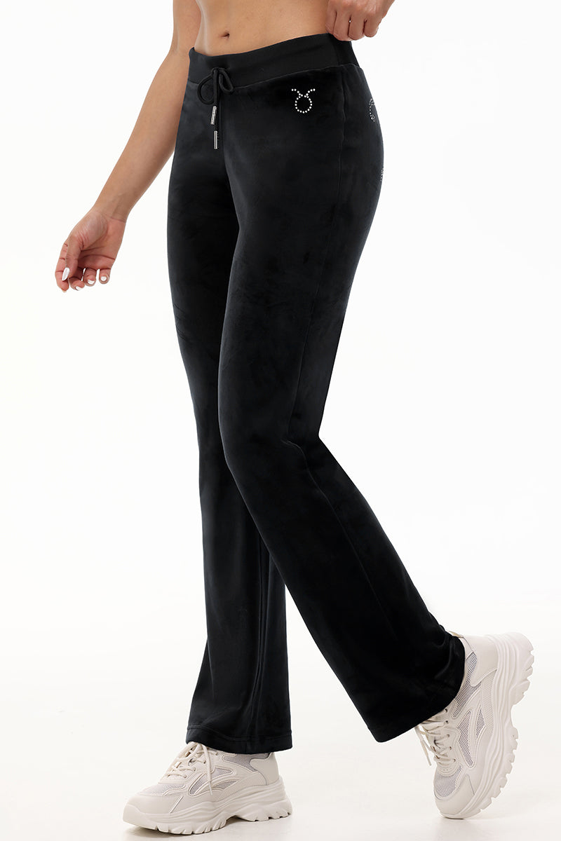 Custom Zodiac OG Big Bling Velour Track Pants - Image 5