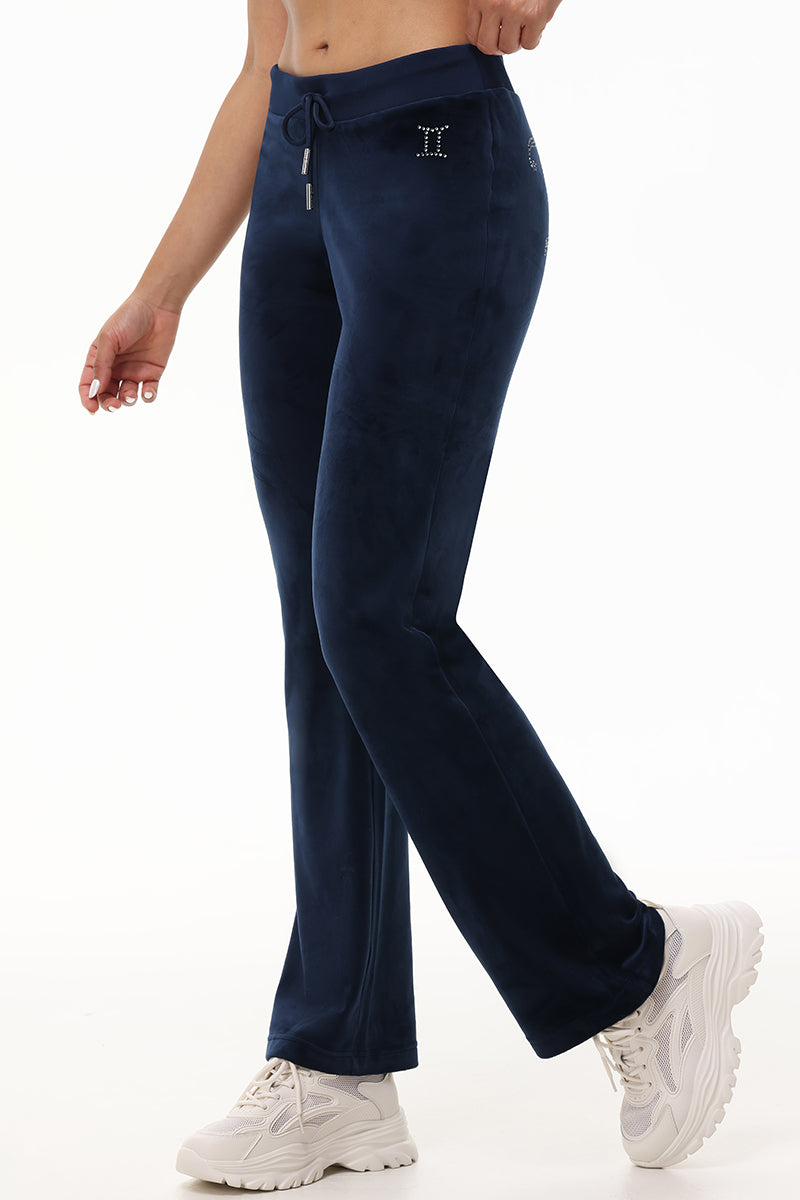 Custom Zodiac OG Big Bling Velour Track Pants - Image 6