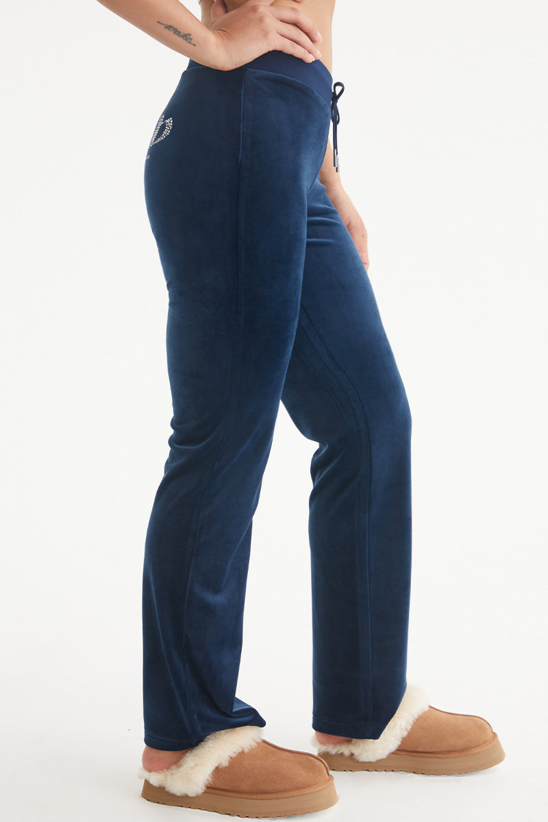 Capricorn Customizable Big Bling Velour Track Pants - Image 4