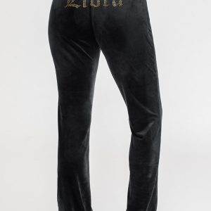 Libra Customizable Big Bling Velour Track Pants