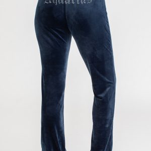 Aquarius Customizable Big Bling Velour Track Pants