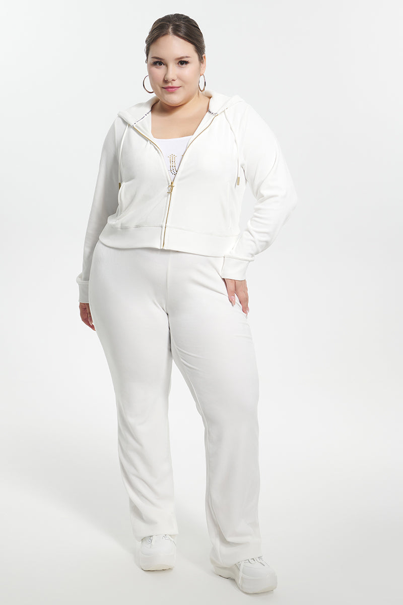Plus-Size Technicolor Customizable Big Bling Velour Hoodie - Image 12