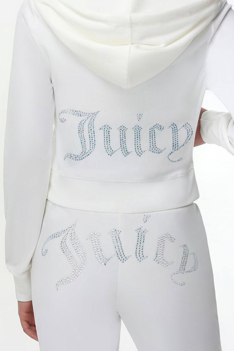 Technicolor Customizable Big Bling Velour Hoodie - Image 8