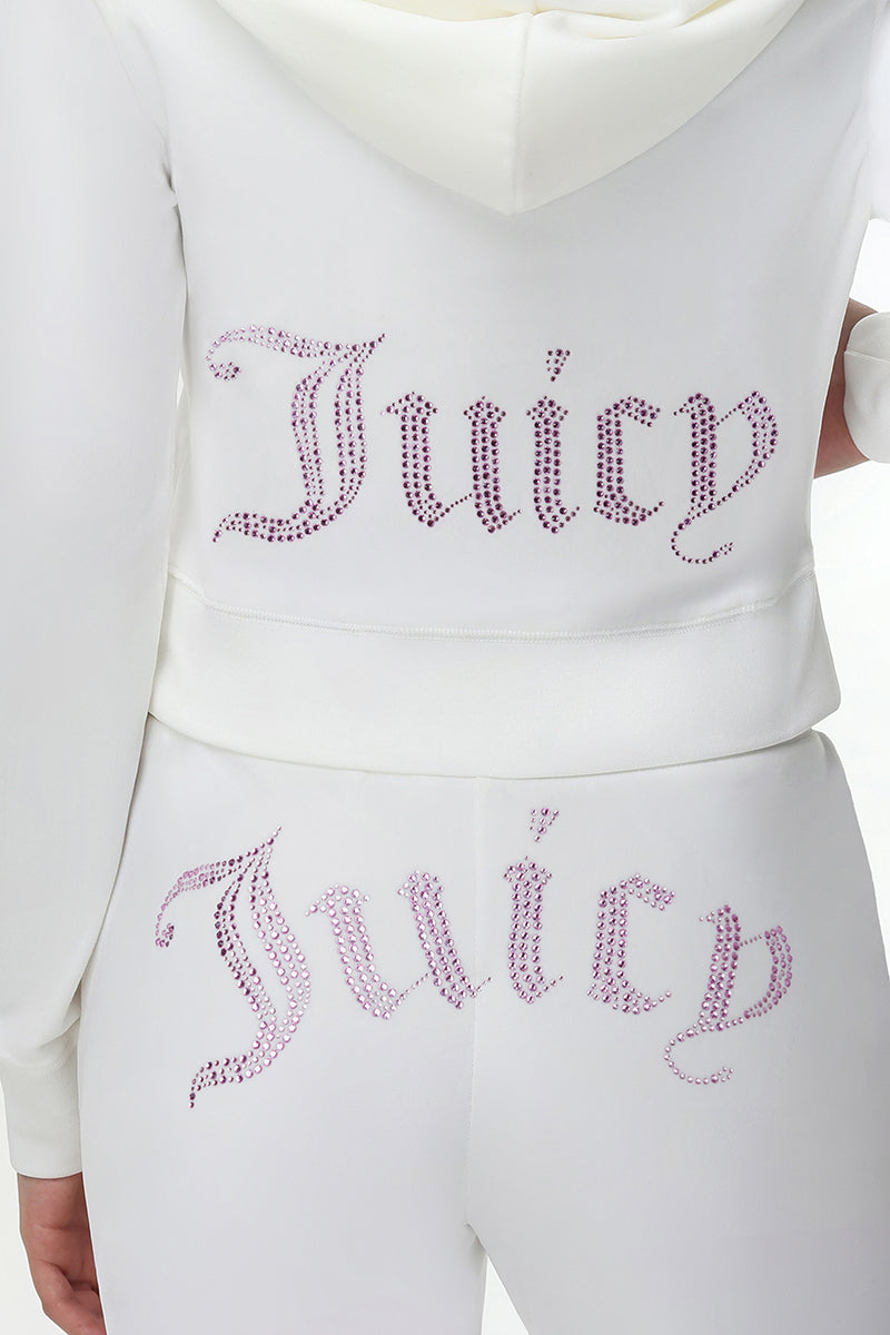 Technicolor Customizable Big Bling Velour Hoodie - Image 6