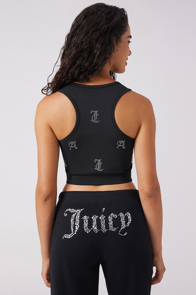 Angel Couture All Over Small Bling Crop Tank - Image 2