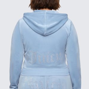 Plus-Size OG Big Bling Velour Hoodie