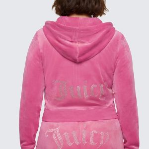 Plus-Size OG Big Bling Velour Hoodie