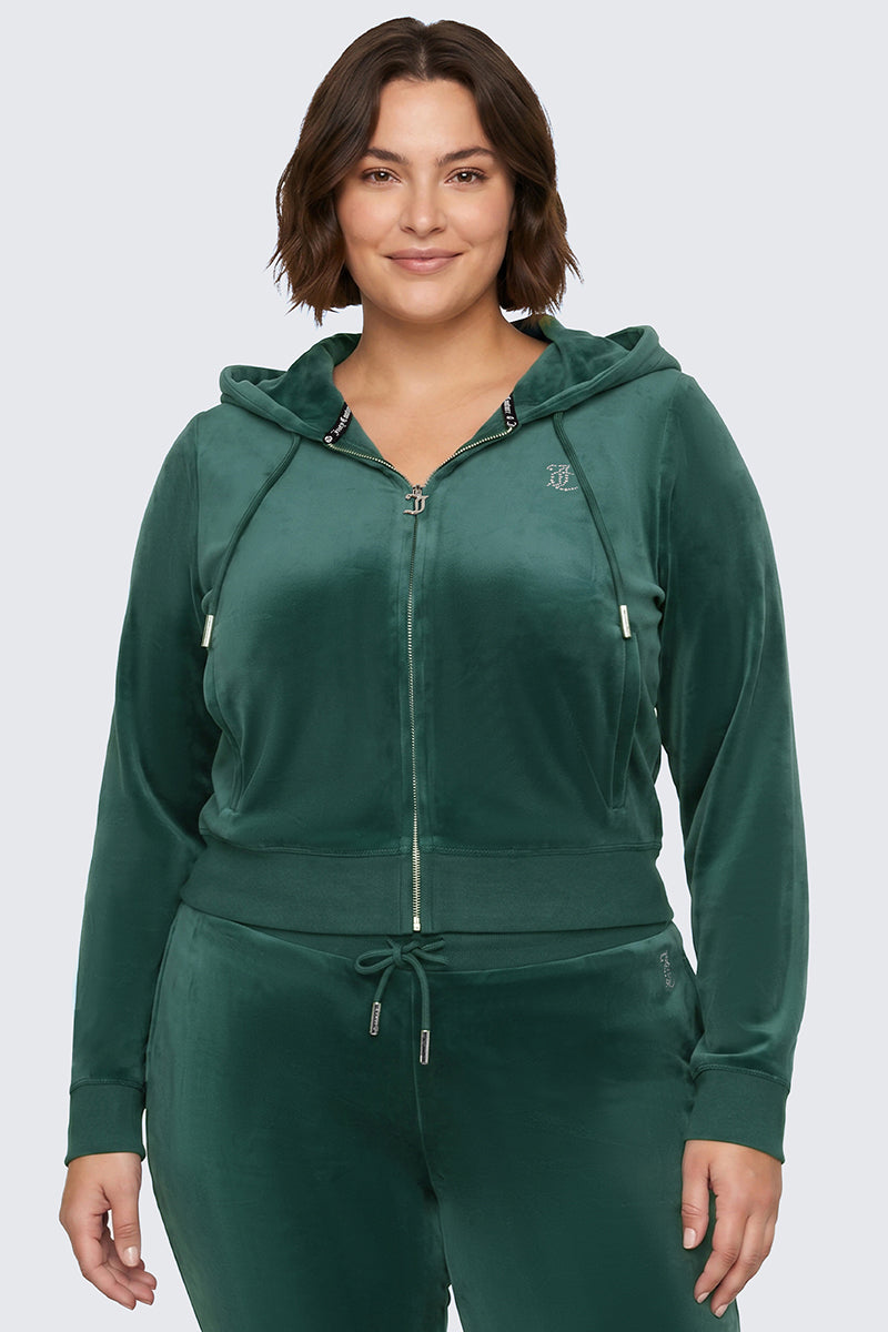 Plus-Size OG Big Bling Velour Hoodie - Image 2