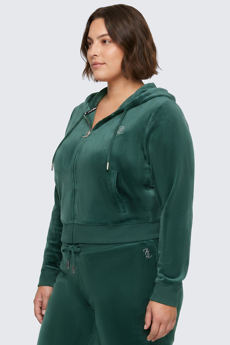 Plus-Size OG Big Bling Velour Hoodie - Image 5