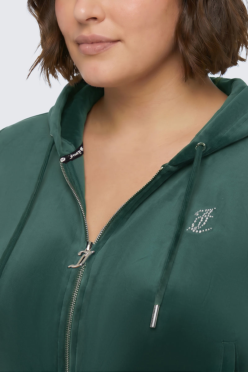 Plus-Size OG Big Bling Velour Hoodie - Image 4