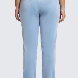 Plus-Size OG Big Bling Velour Track Pants