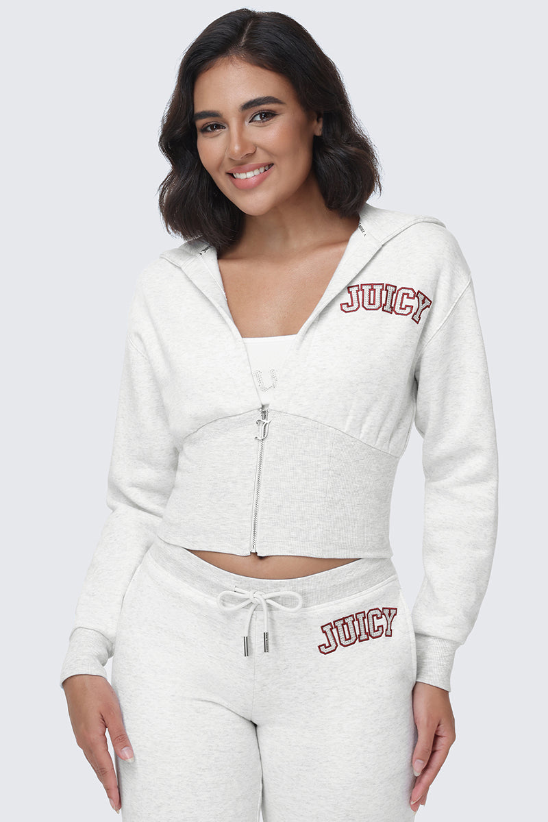 Small Bling Fleece Quarter Zip Hoodie - Image 4