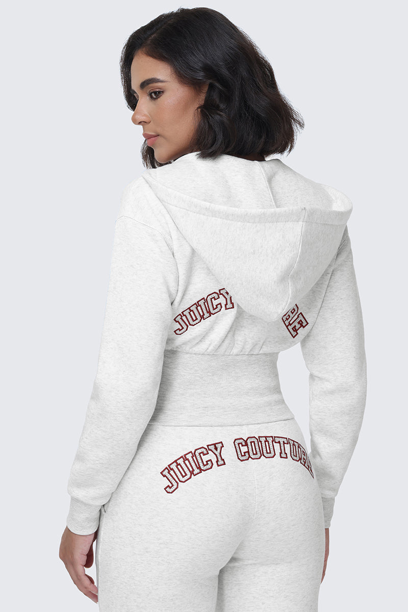 Small Bling Fleece Quarter Zip Hoodie - Image 3