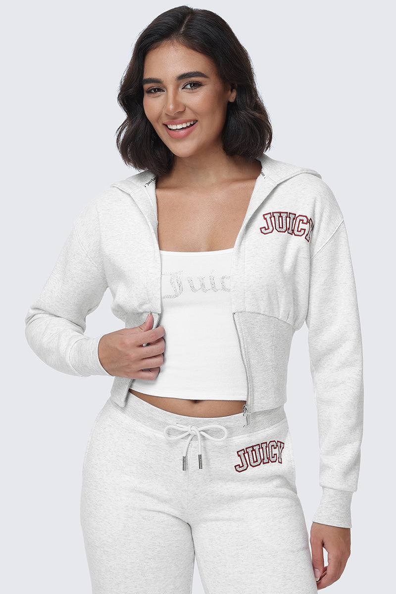 Small Bling Fleece Quarter Zip Hoodie - Image 7