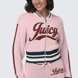Contrast Knit Bomber Jacket