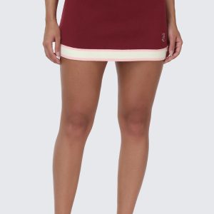 Small Bling Knit Mini Skirt