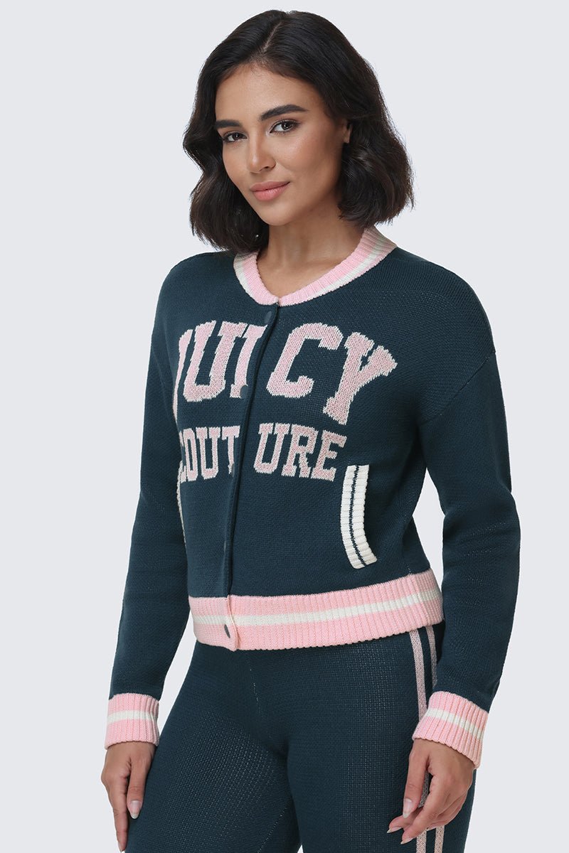 Collegiate Knit Bomber Jacket - Image 5
