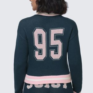 Collegiate Knit Bomber Jacket