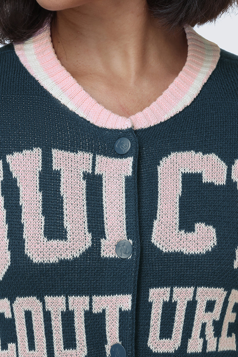 Collegiate Knit Bomber Jacket - Image 4