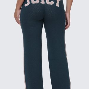 Collegiate Knit Wide Leg Pants