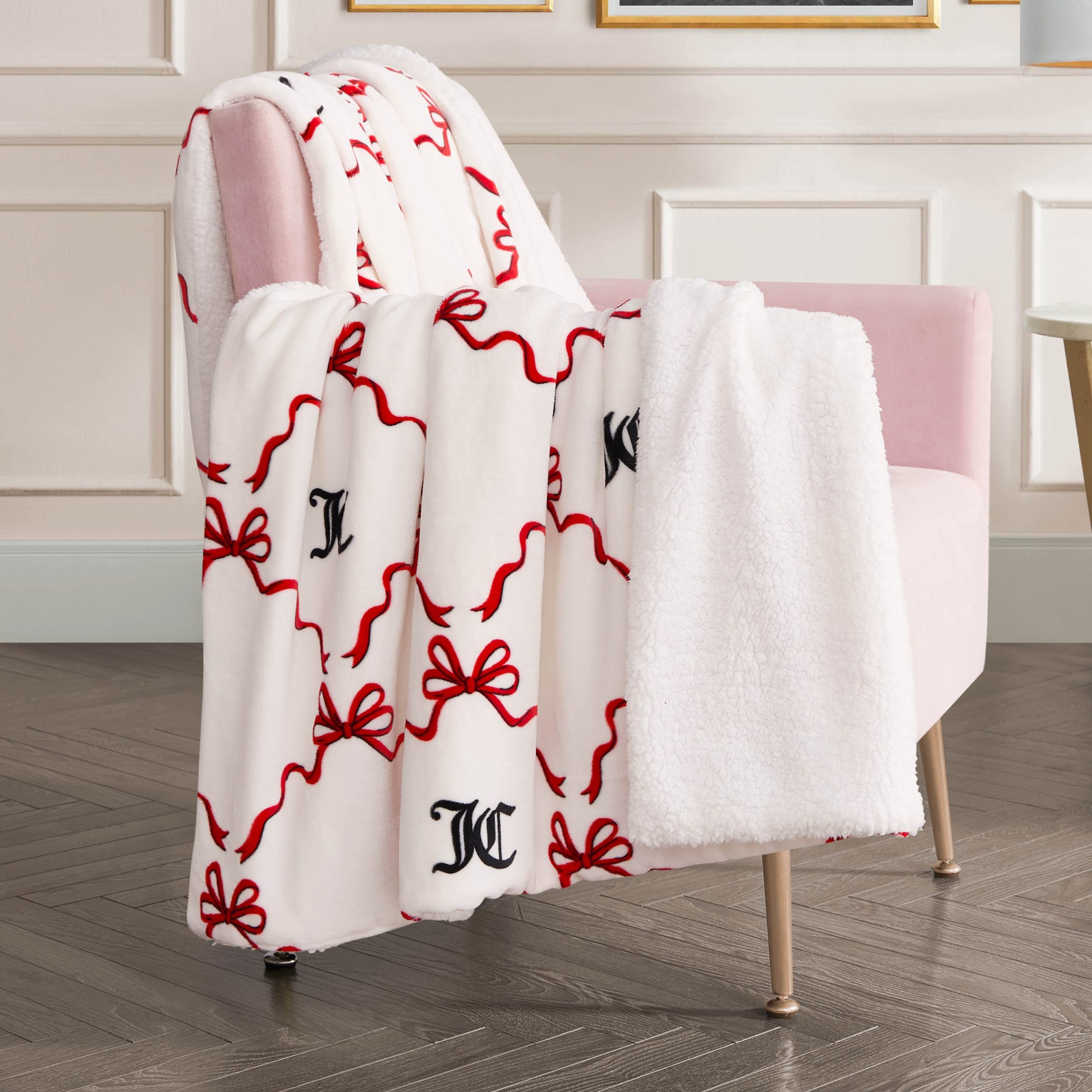 Plush Reversible Sherpa Throw Blanket - Image 2