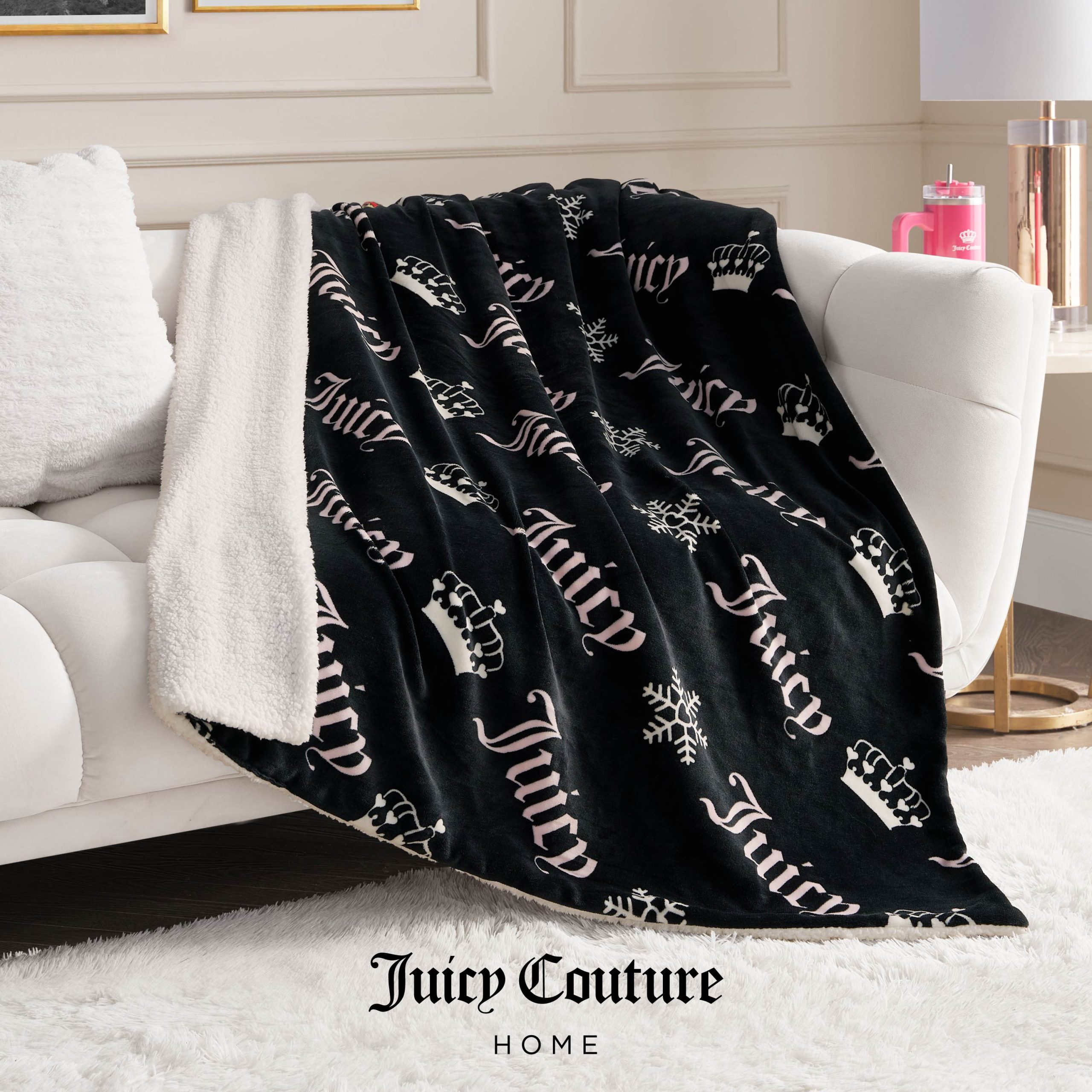 Plush Reversible Sherpa Throw Blanket - Image 2