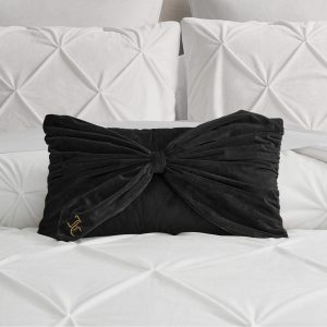 Velvet Bow Decorative Pillow
