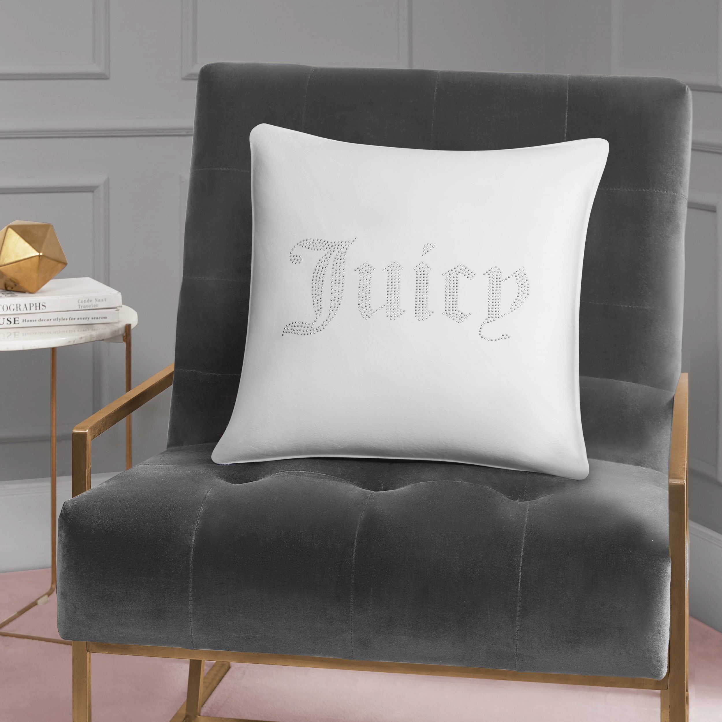 Rhinestone Decorative Pillow - Image 3