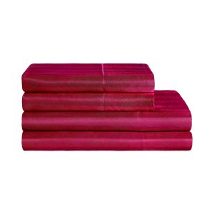 Damask Stripe Satin Sheet Set
