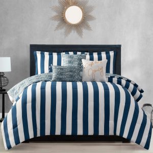 Cabana Striped Reversible Comforter Set