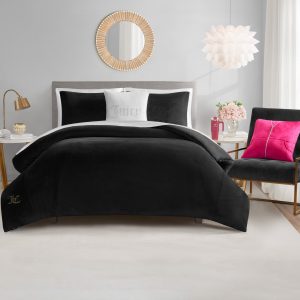 Solid Velour Comforter Set