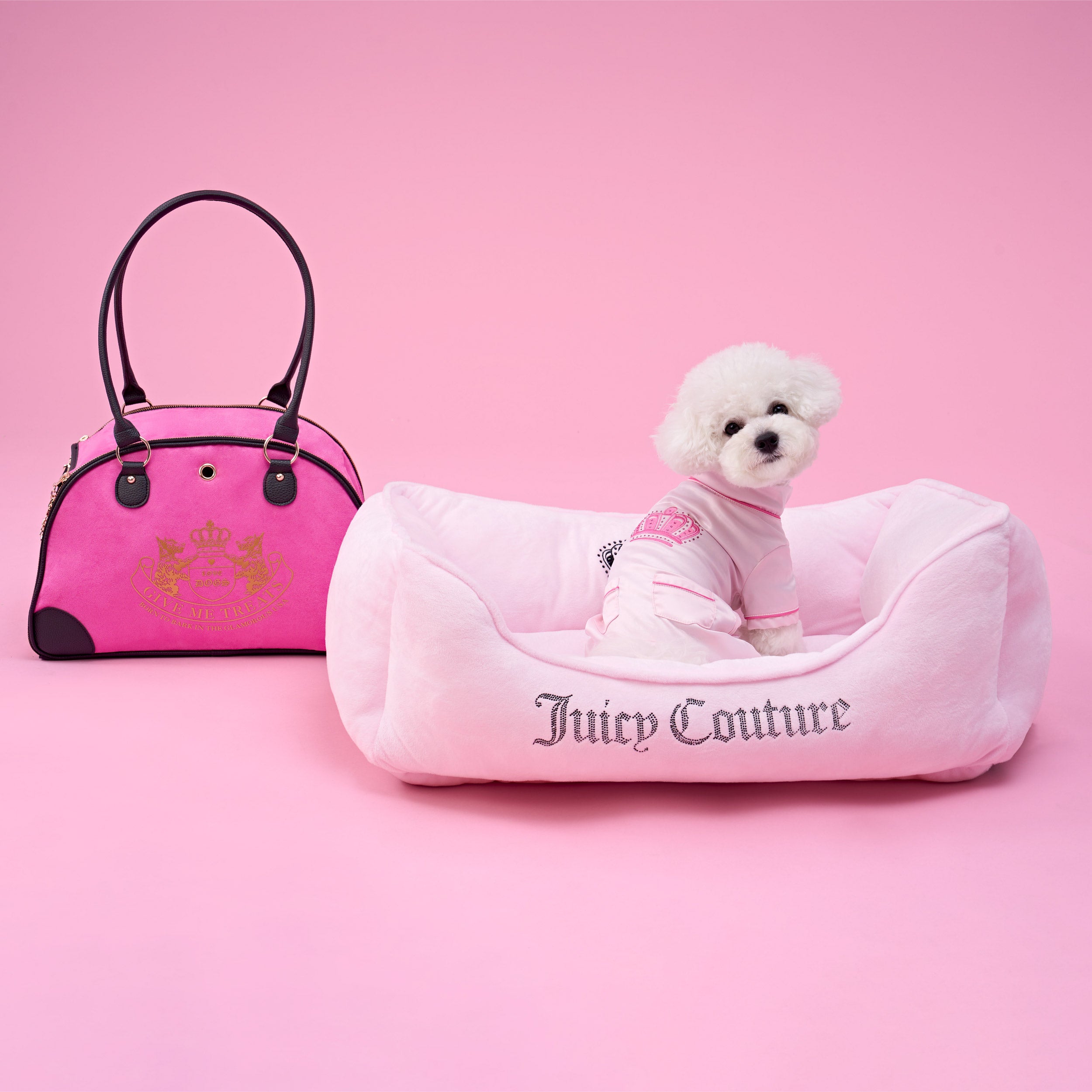 Crown Bling Black Pet Bed - Image 6