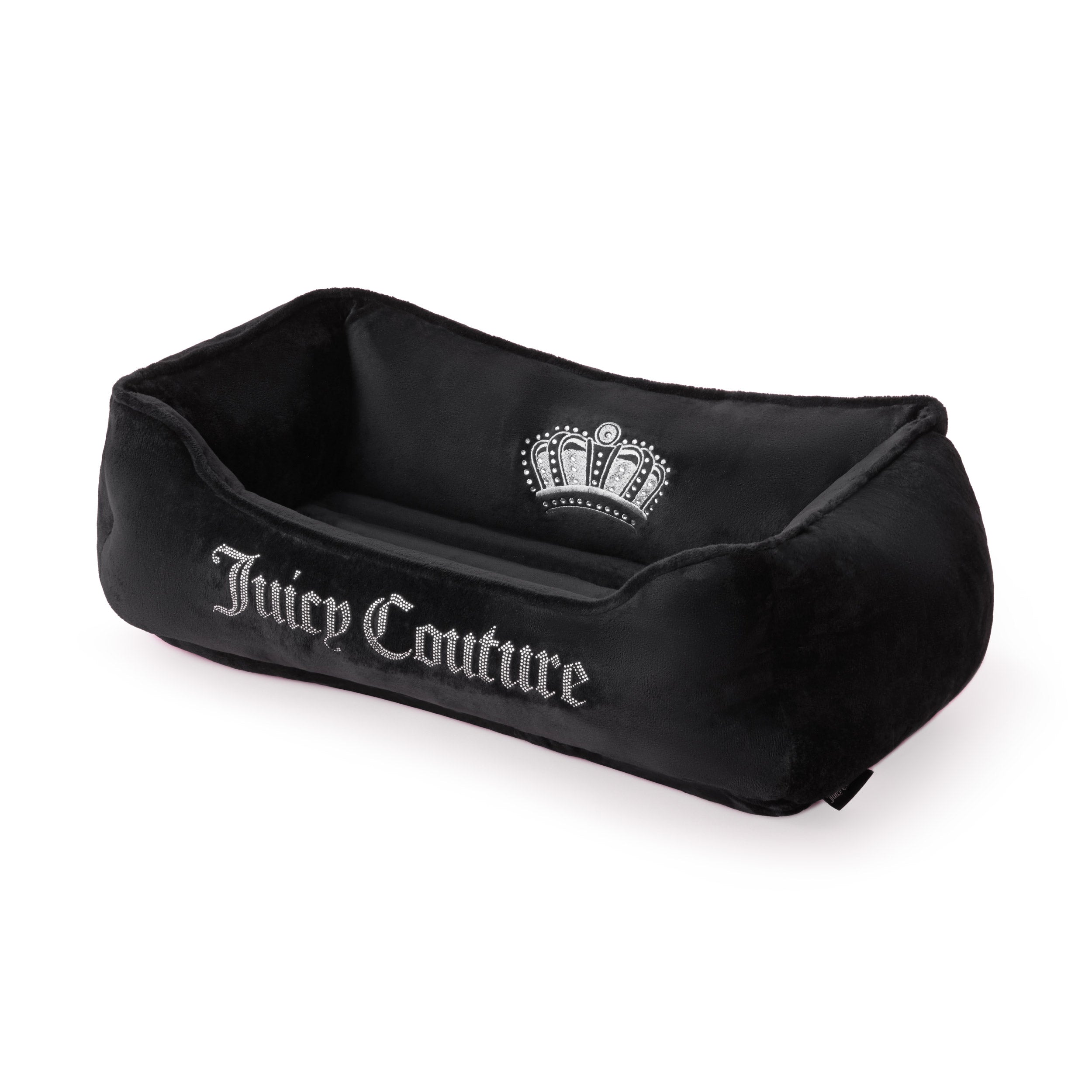 Crown Bling Black Pet Bed - Image 2