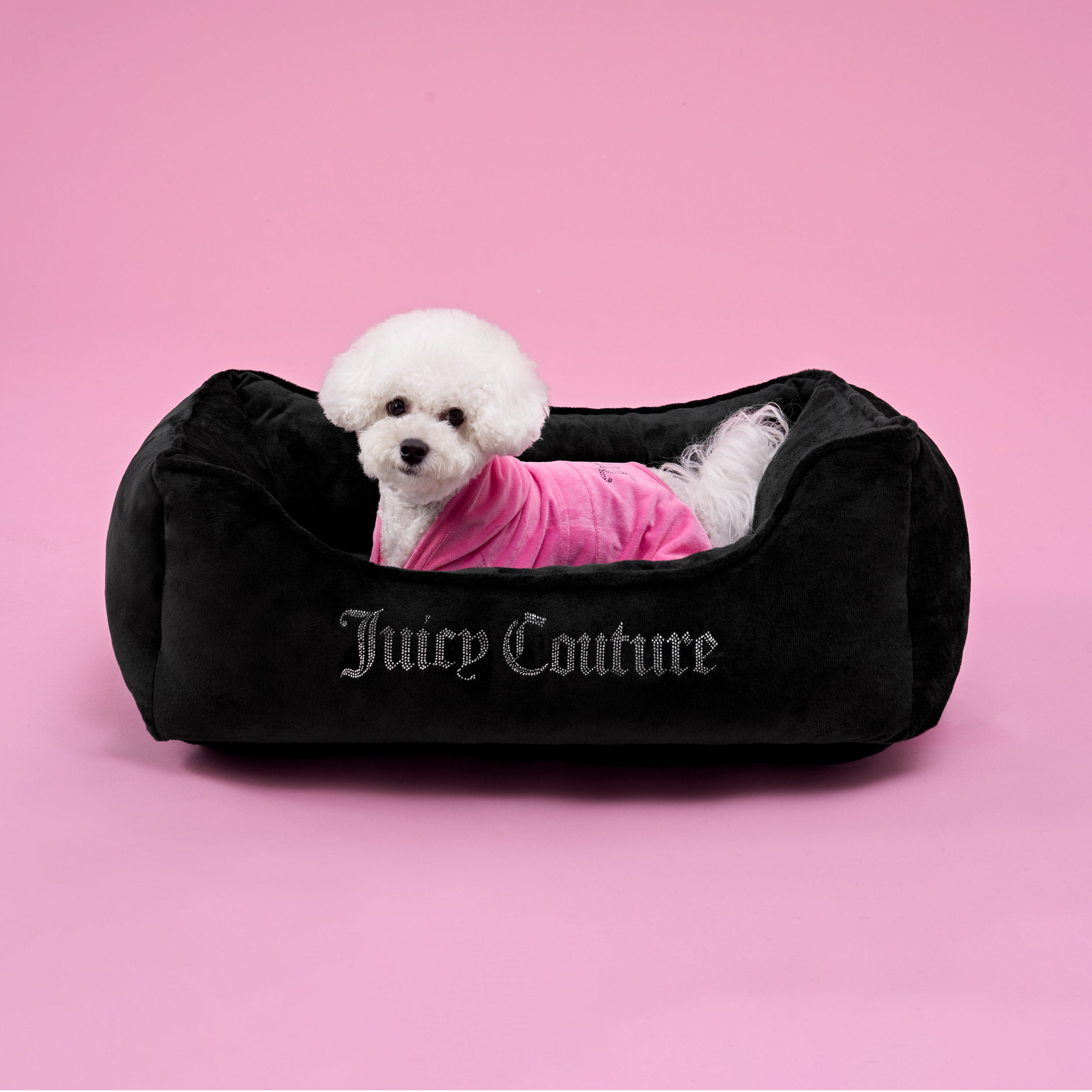 Crown Bling Black Pet Bed - Image 3