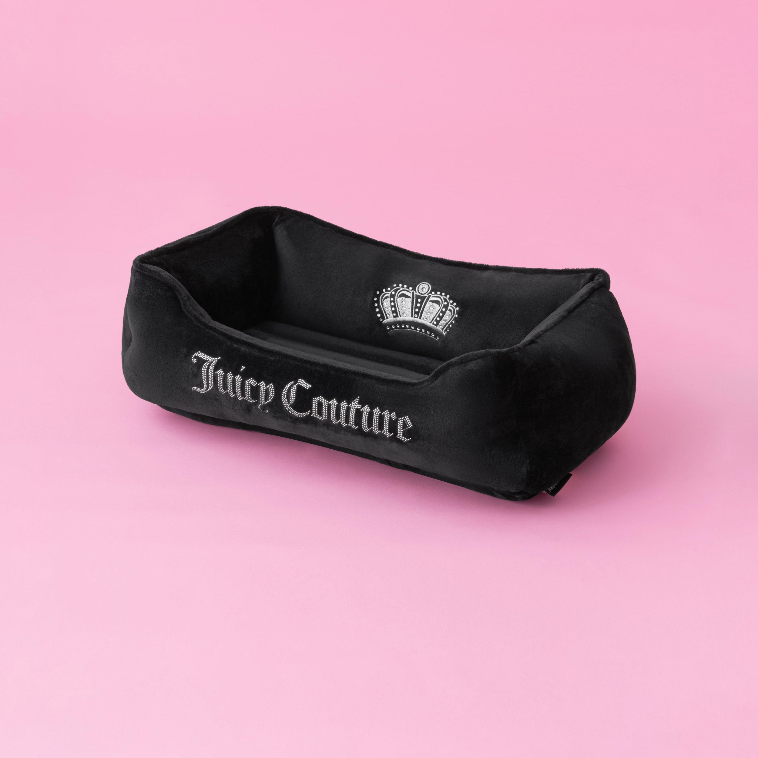 Crown Bling Black Pet Bed - Image 4