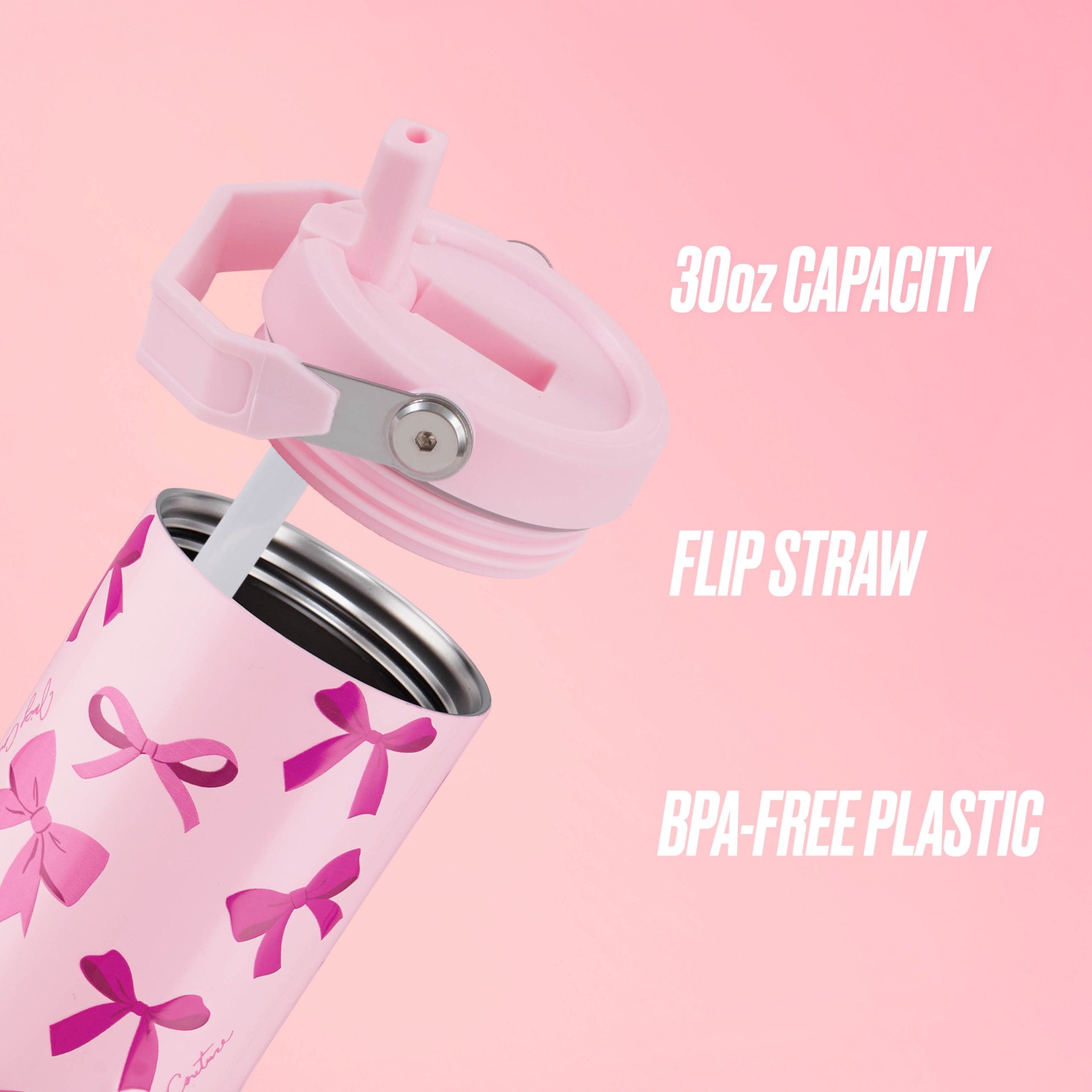 Flip & Sip Hydration Stainless Steel Tumbler - Image 2