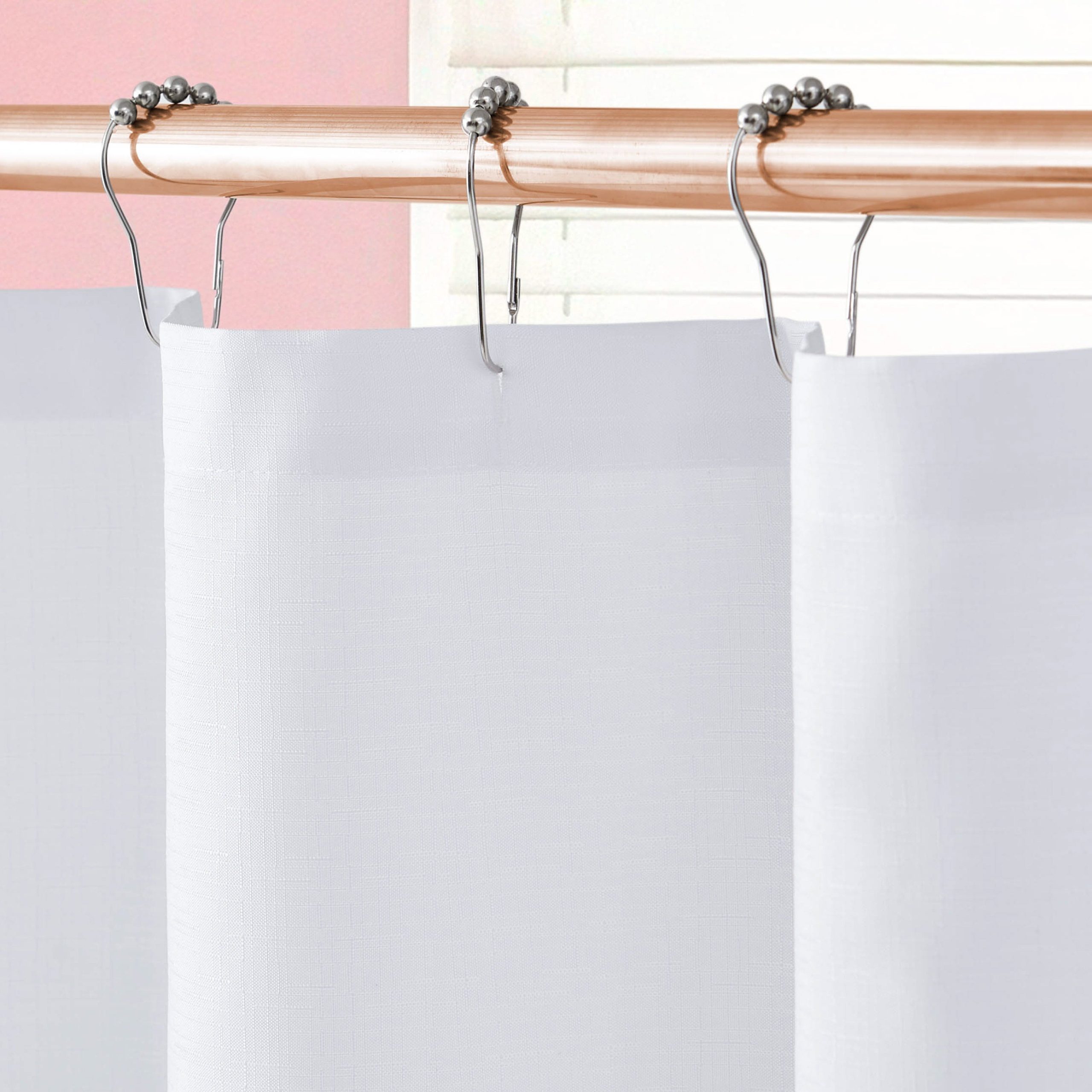Shower Curtain and Hooks Set - Image 6