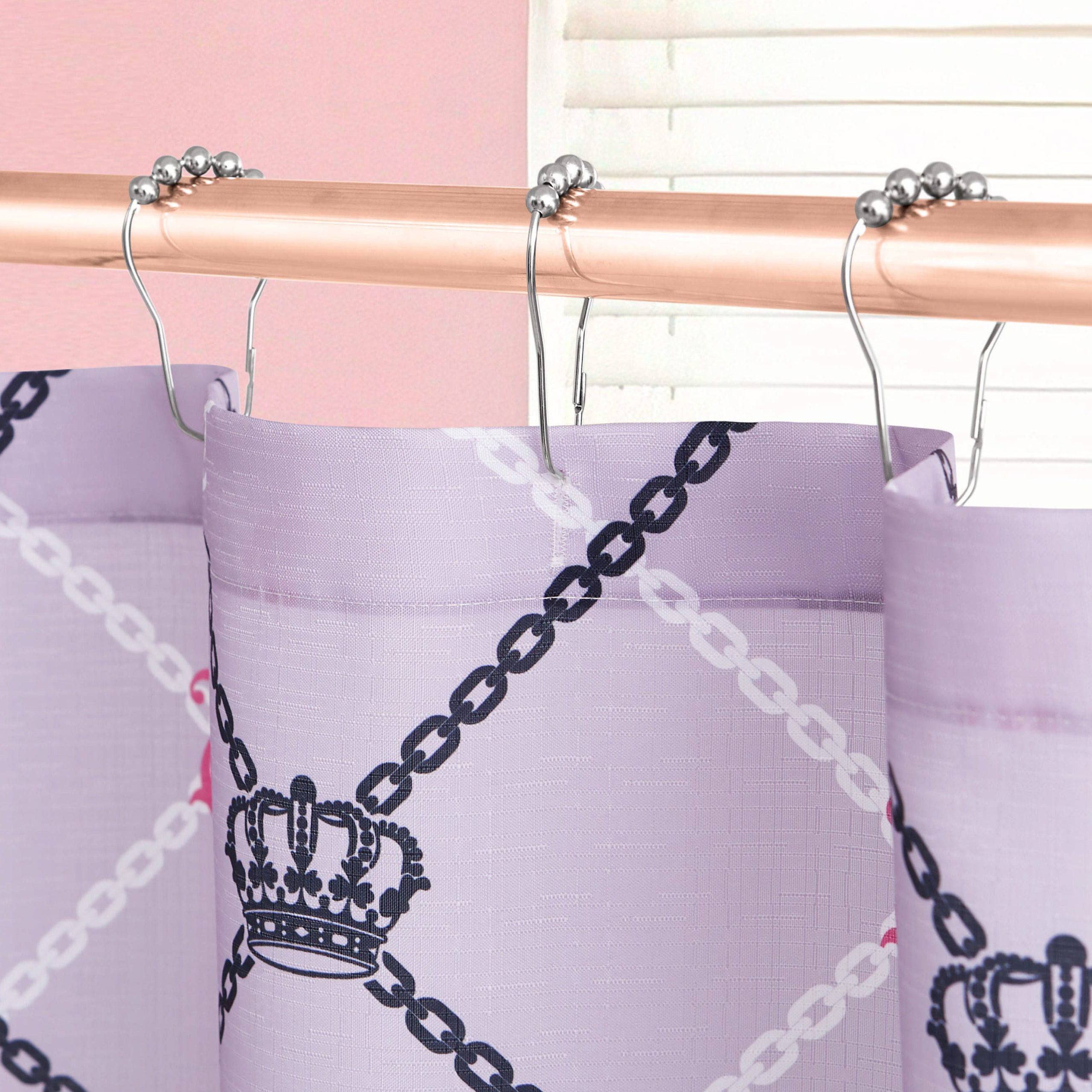 Shower Curtain and Hooks Set - Image 6