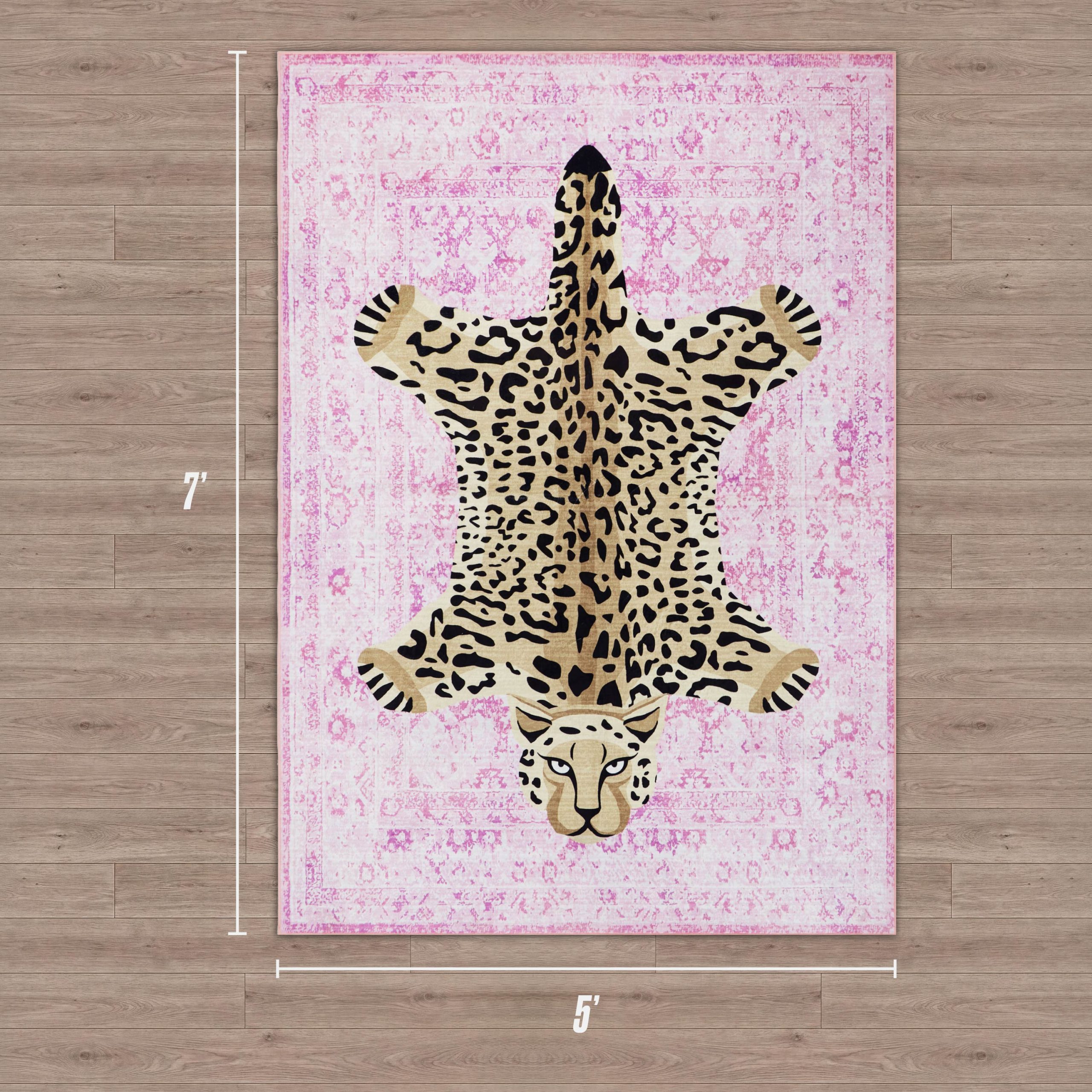 Finely Washable Rug. 5' x 7' - Image 3