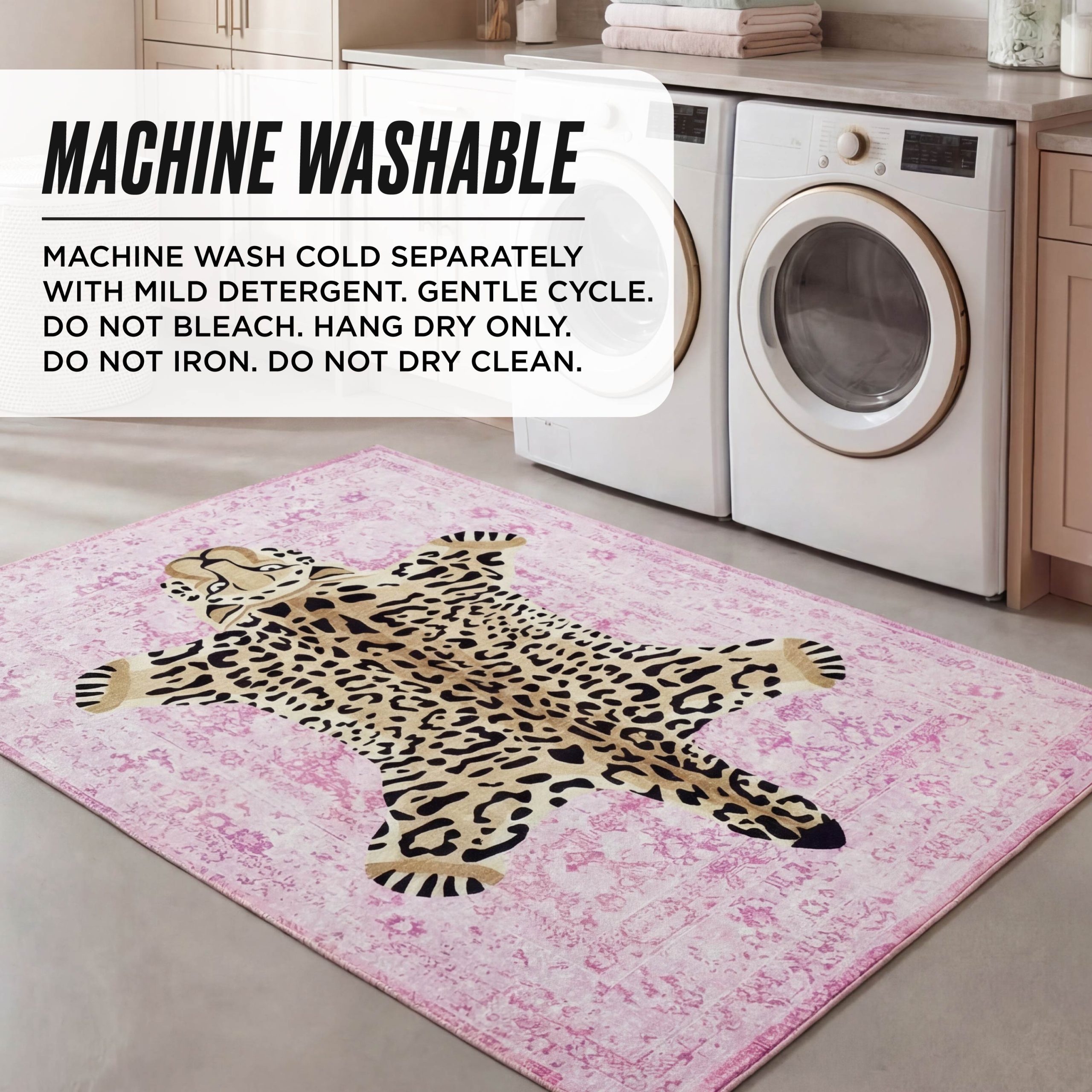 Finely Washable Rug. 5' x 7' - Image 5
