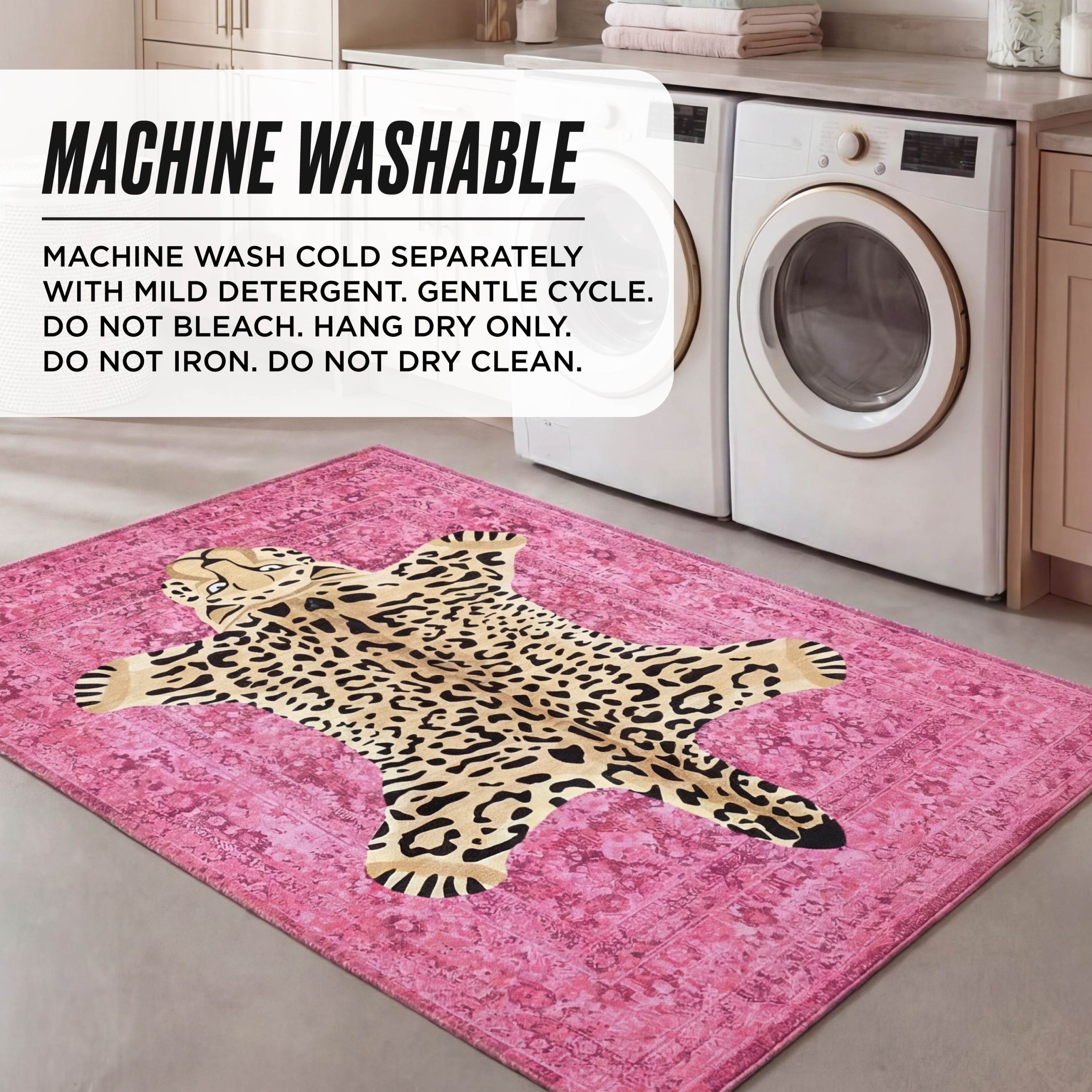 Finely Washable Rug. 5' x 7' - Image 5