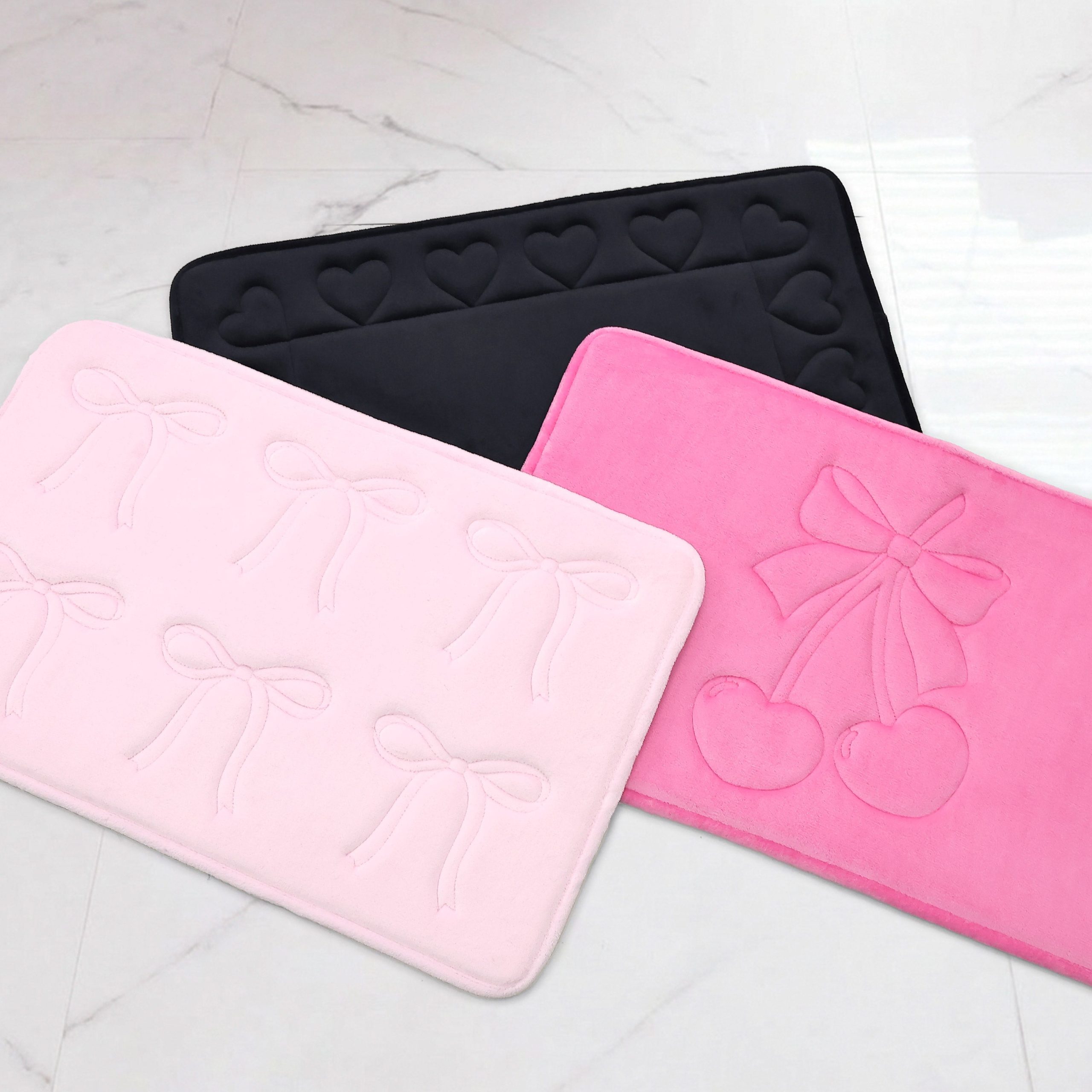 Quilted Memory Foam Bath Mat 2-Piece Set - Image 8
