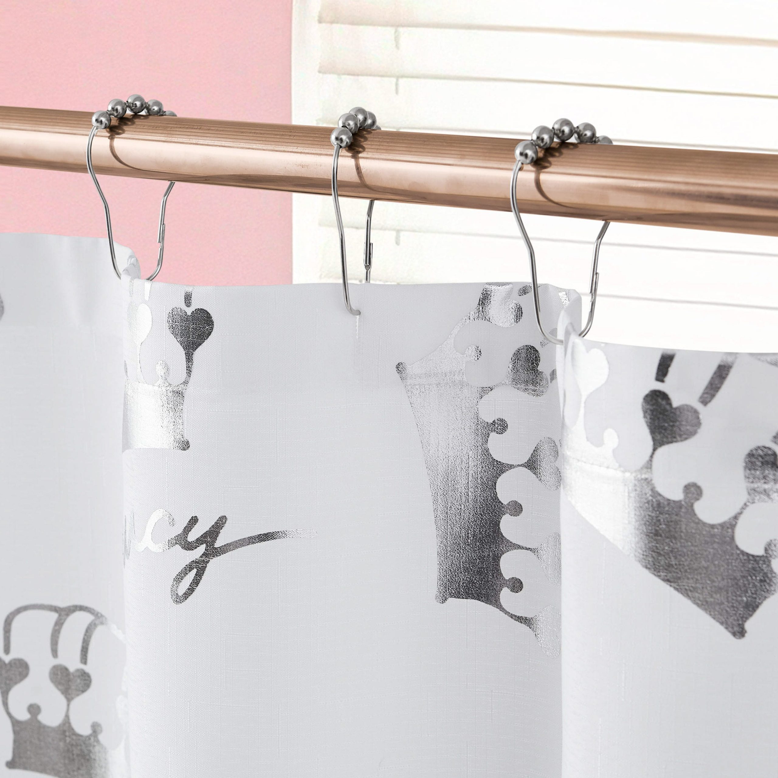 Shower Curtain and Hooks Set - Image 6