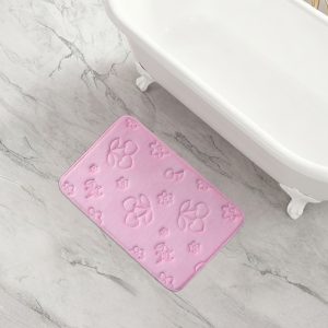 Quilted Memory Foam Bath Mat. 20 x 32