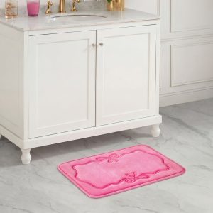 Quilted Memory Foam Bath Mat. 17 x 24