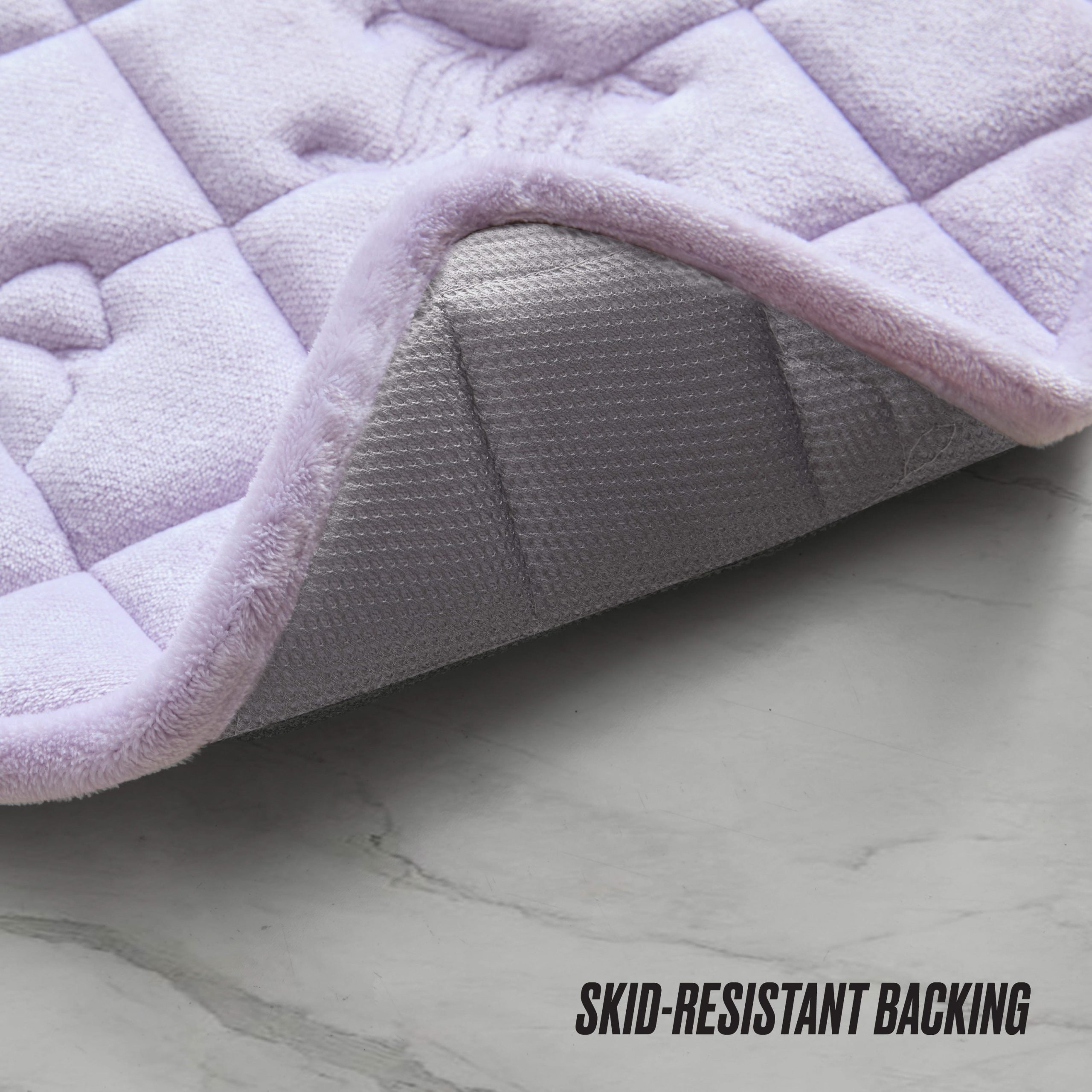 Quilted Memory Foam Bath Mat 2-Piece Set - Image 5