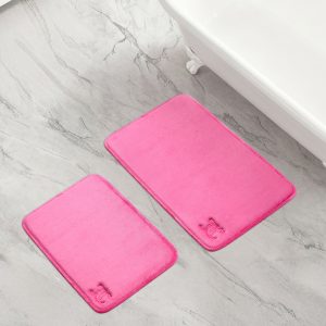 Quilted Memory Foam Bath Mat 2-Piece Set