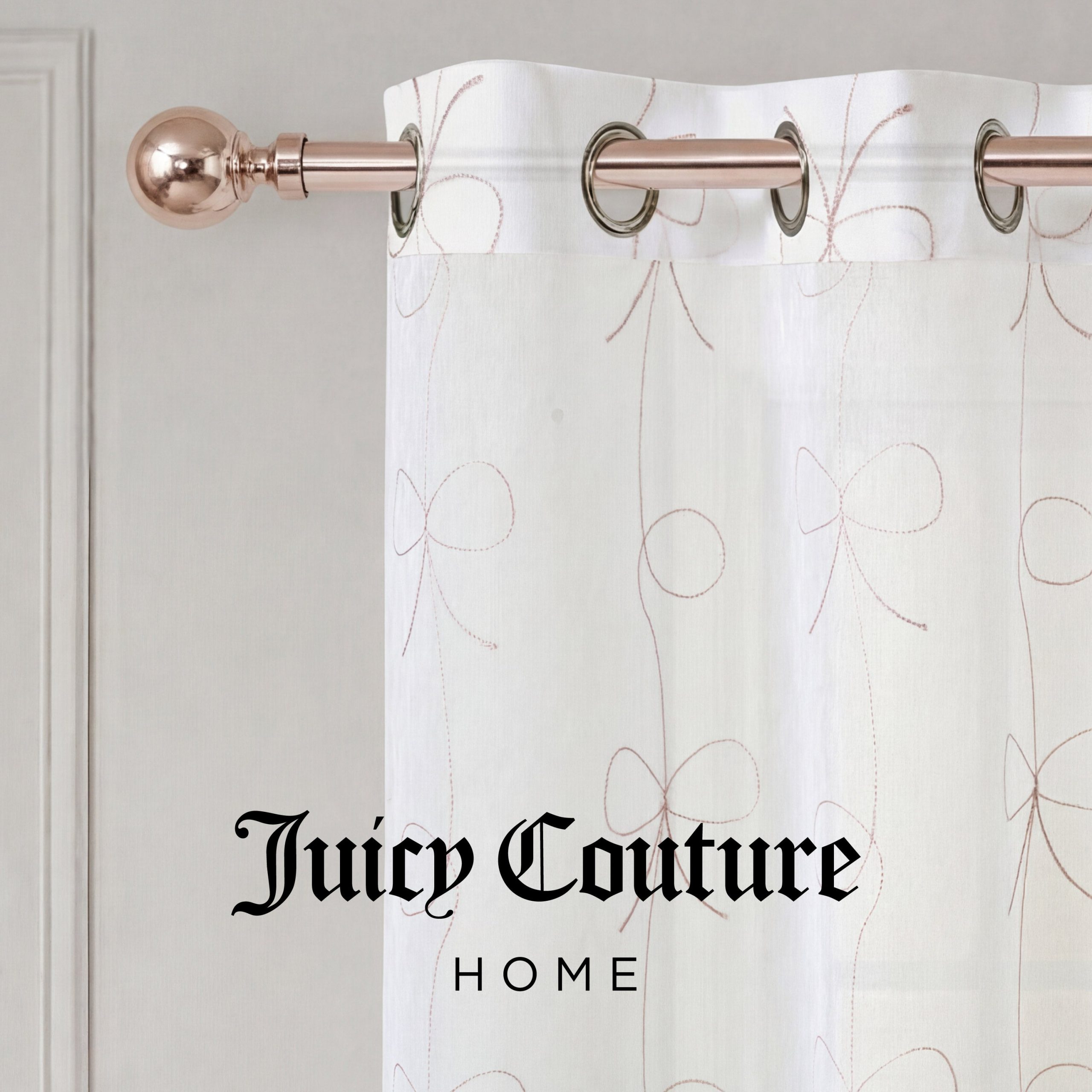 Vertical Bow Ribbon Sheer Window Curtains - Image 3