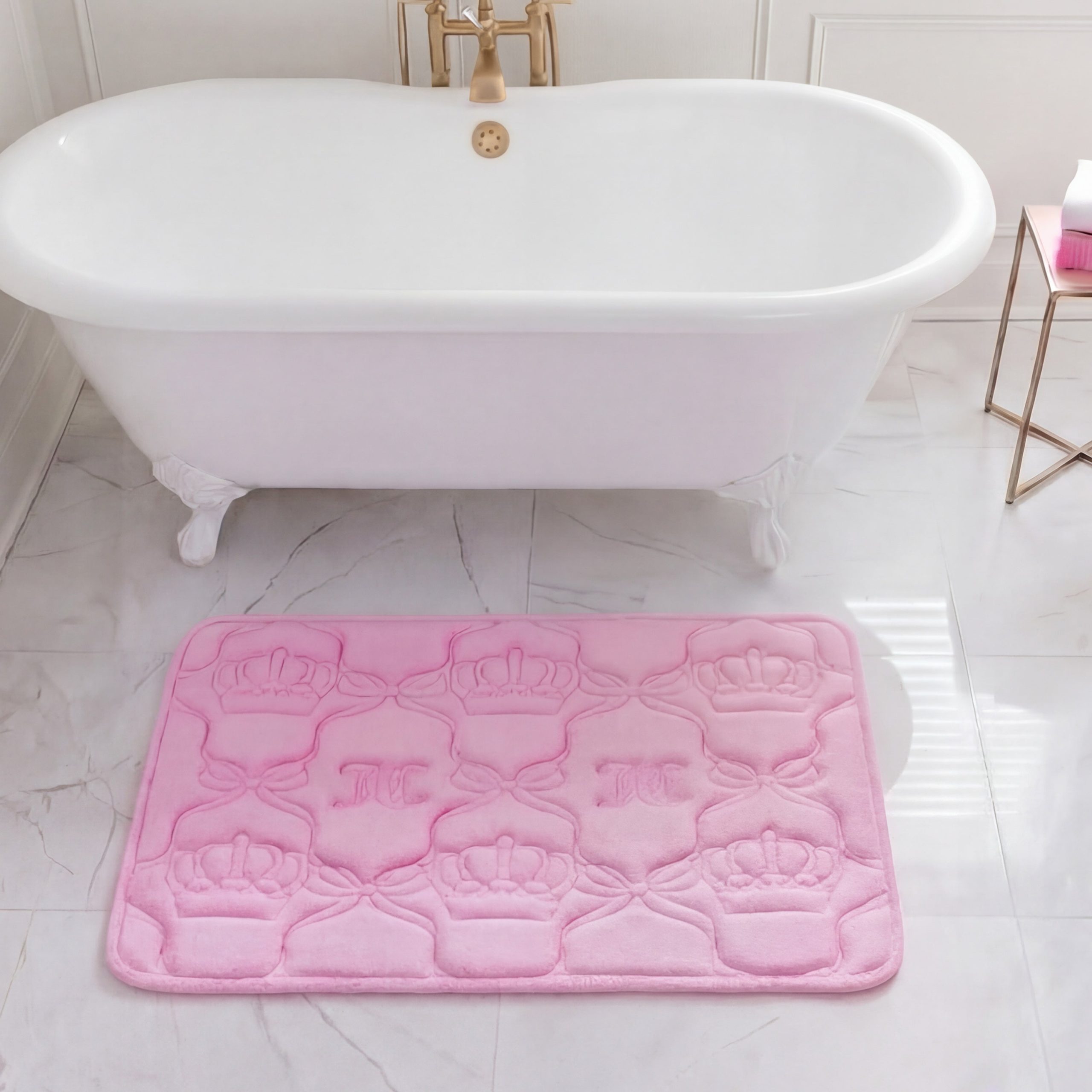 Quilted Memory Foam Bath Mat. 20 x 32